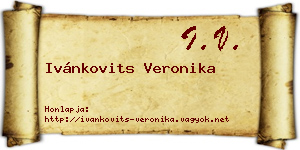 Ivánkovits Veronika névjegykártya