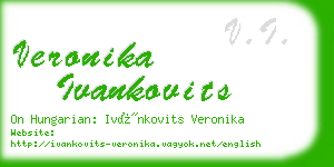veronika ivankovits business card